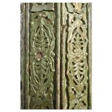 Large carved wooden columns