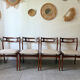 4 Scandinavian teak chairs Samcom Andersen Johannes