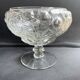 Coupe à fruits art nouveau en cristal moulé