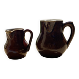 Duo of Pitchers "Autumn Earth" "Authentic Craftsmanship"