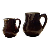 Duo of Pitchers "Autumn Earth" "Authentic Craftsmanship"