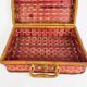 Vintage pink case in braided wicker and rope