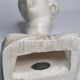 Antique goddess bust in patinated plaster, old, 27 cm