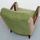 1950s chair in beige and green