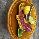 Palissy Vallauris Majolica Wall Plate circa 1950