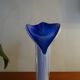 Murano glass vase twisted flower neck