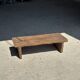 Small low bench in old teak from Indonesia H14 L50