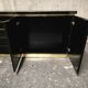 Jean-Claude Mahey for Maison Romeo Paris — Sideboard in black lacquer and milk.