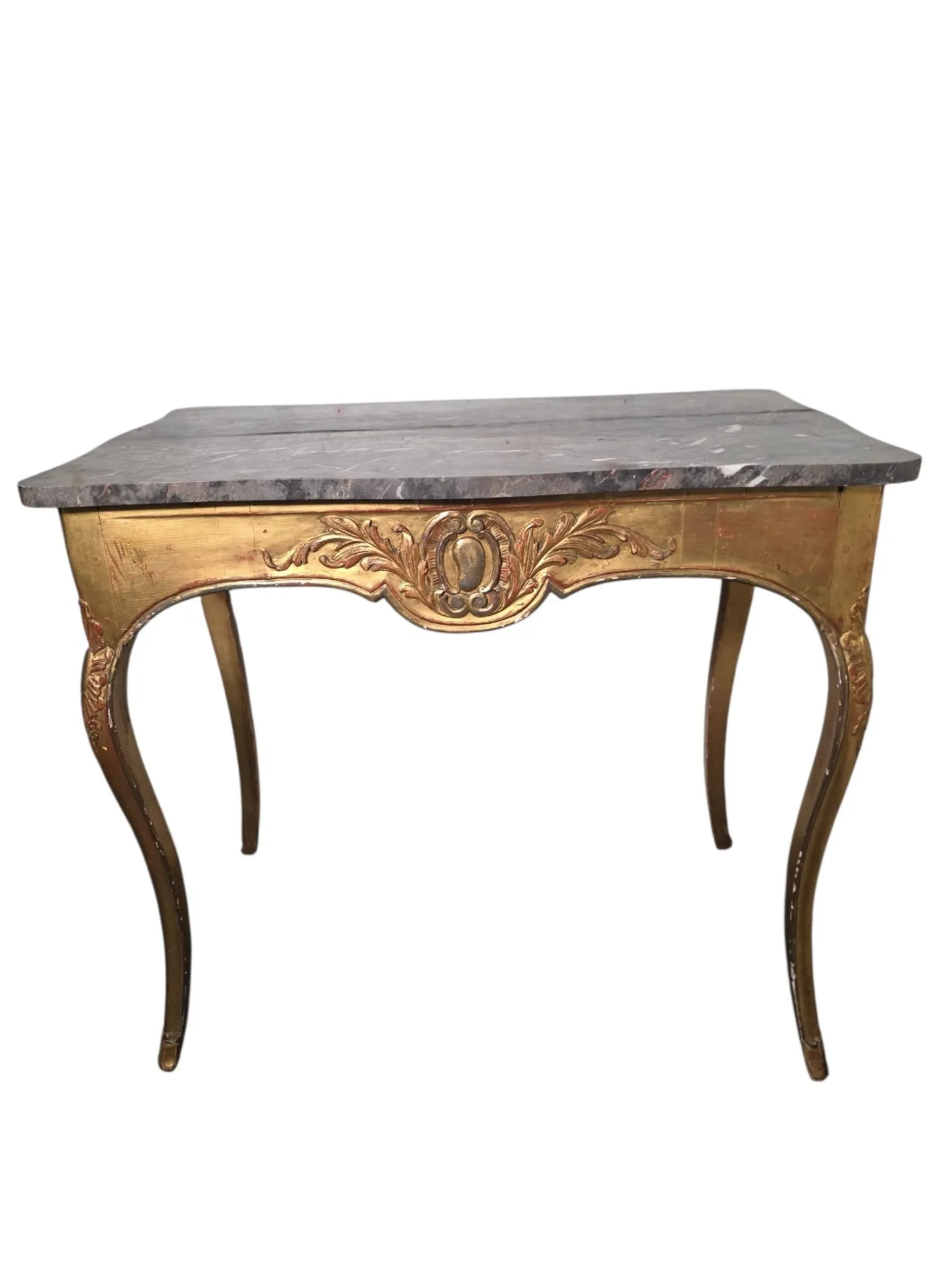 Console/table de milieu style Louis XV doré XIXè 
