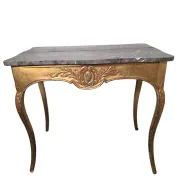 Console/table de milieu style Louis XV doré XIXè 