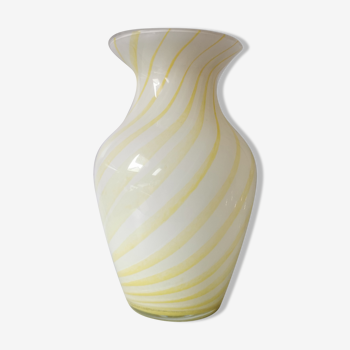 Blown glass vase Italy