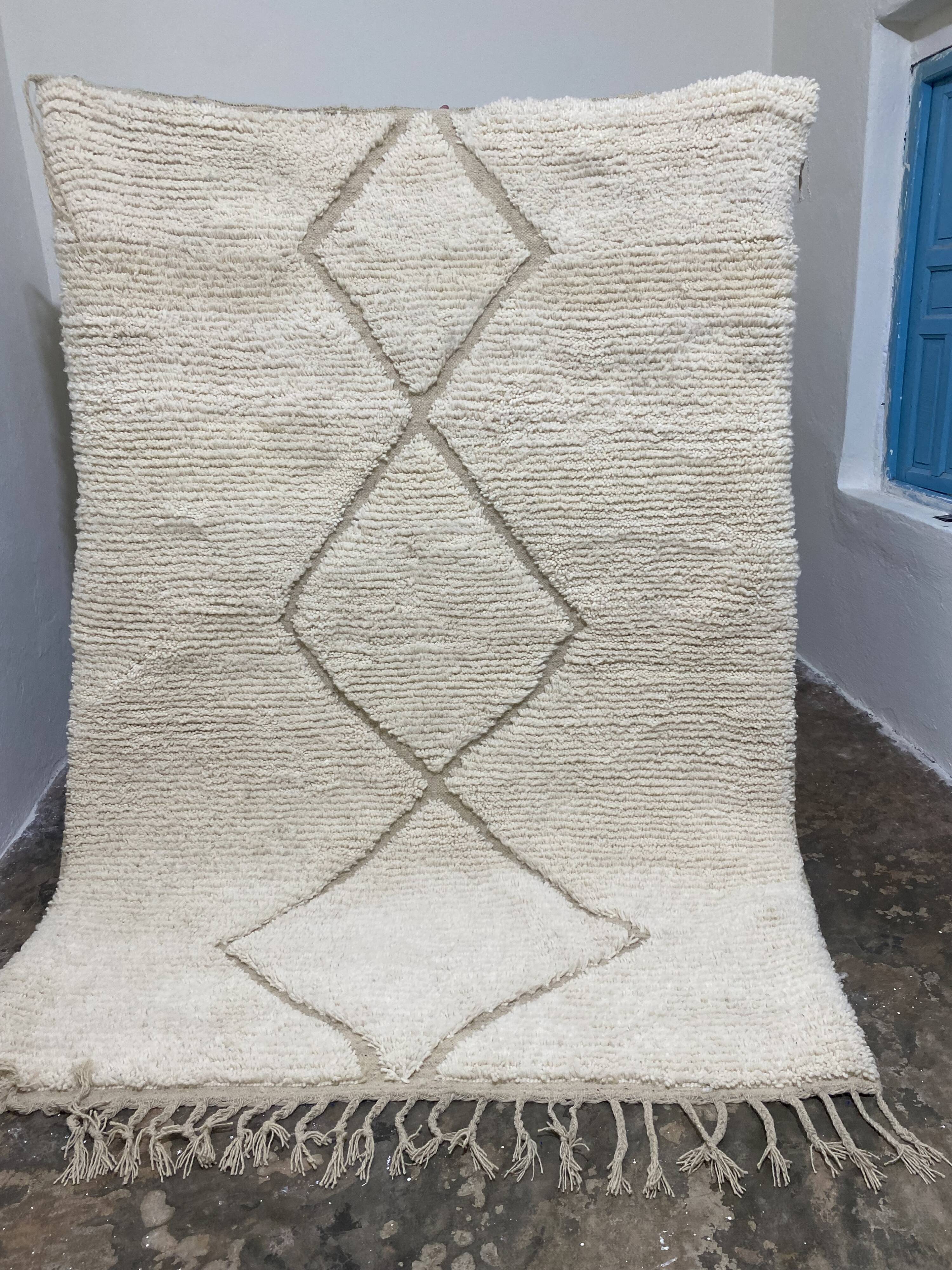 Tapis berbère en laine naturel 180/250cm