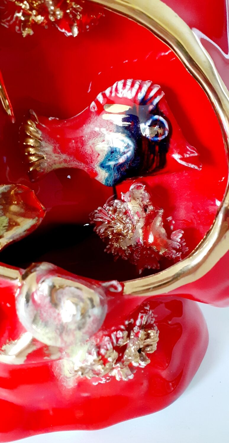 vintage Vallauris fish lamp