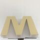 Bright letter M