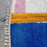 Handmade pure wool rug, size 100 x 200 cm