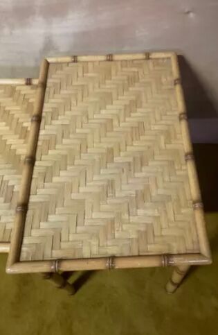 Bamboo trundle table