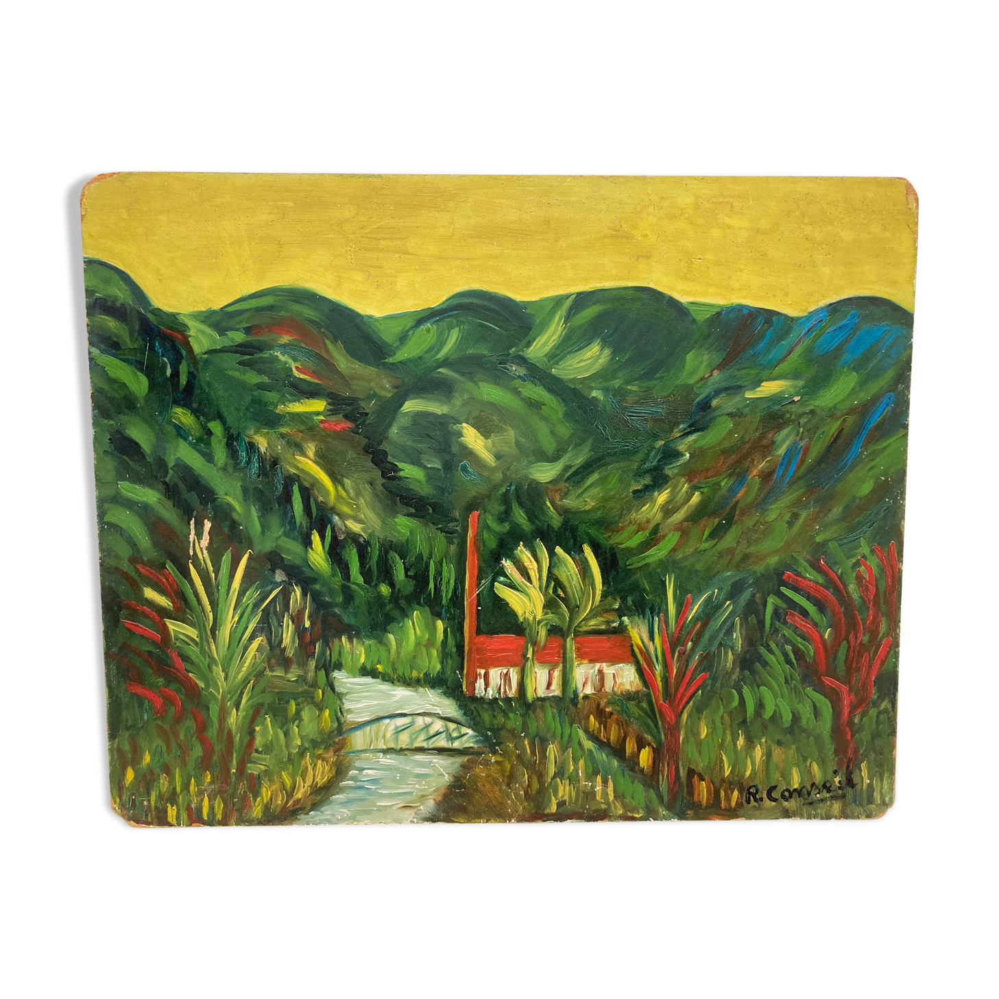 Landscape oil on panel
