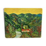 Landscape oil on panel