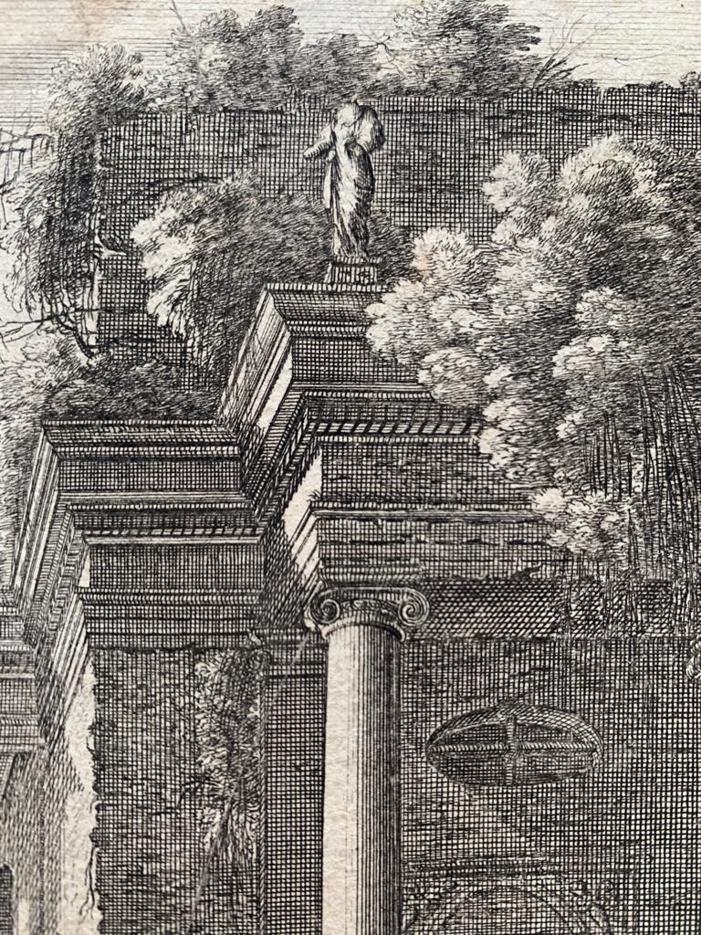 Nicolas Perrelle, Christ speaking to the shepherds, engraving, seventeenth century