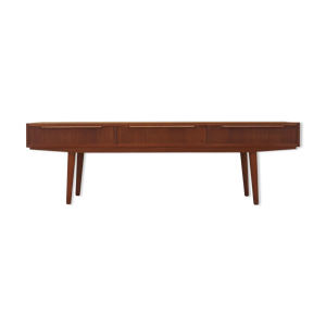 enfilade basse en teck, design danois, années 1960, danemark