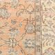 Tapis de couloir vintage à motifs floraux orange 2x9 55x267 cm SK 18049