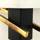 Arlus opaline and vintage steel wall light from the 1950s