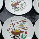 Fondue plates