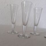 6 flutes champagne glasses
