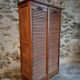 Vintage drum cabinet in French oak from the 1930s.