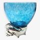 Large glass bowl RCR Colle - snail base in silver 925 by Carapelli & Miniati
