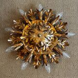 Italian Banci Firenze gilded wall scone or ceiling lamp vintage