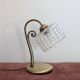 Lampe vintage en laiton et cristal taillé