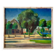 Unknown, Village Landscape, 1950, Oil, Framed