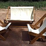 Garden furniture 3 rooms Pierre Beguet 70s