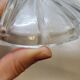 Art deco sugar bowl in molded pressed glass