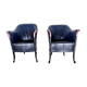 2 designer armchairs by Umberto Asnago for Giorgetti Italy