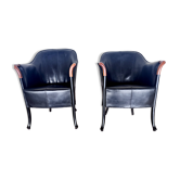 2 designer armchairs by Umberto Asnago for Giorgetti Italy