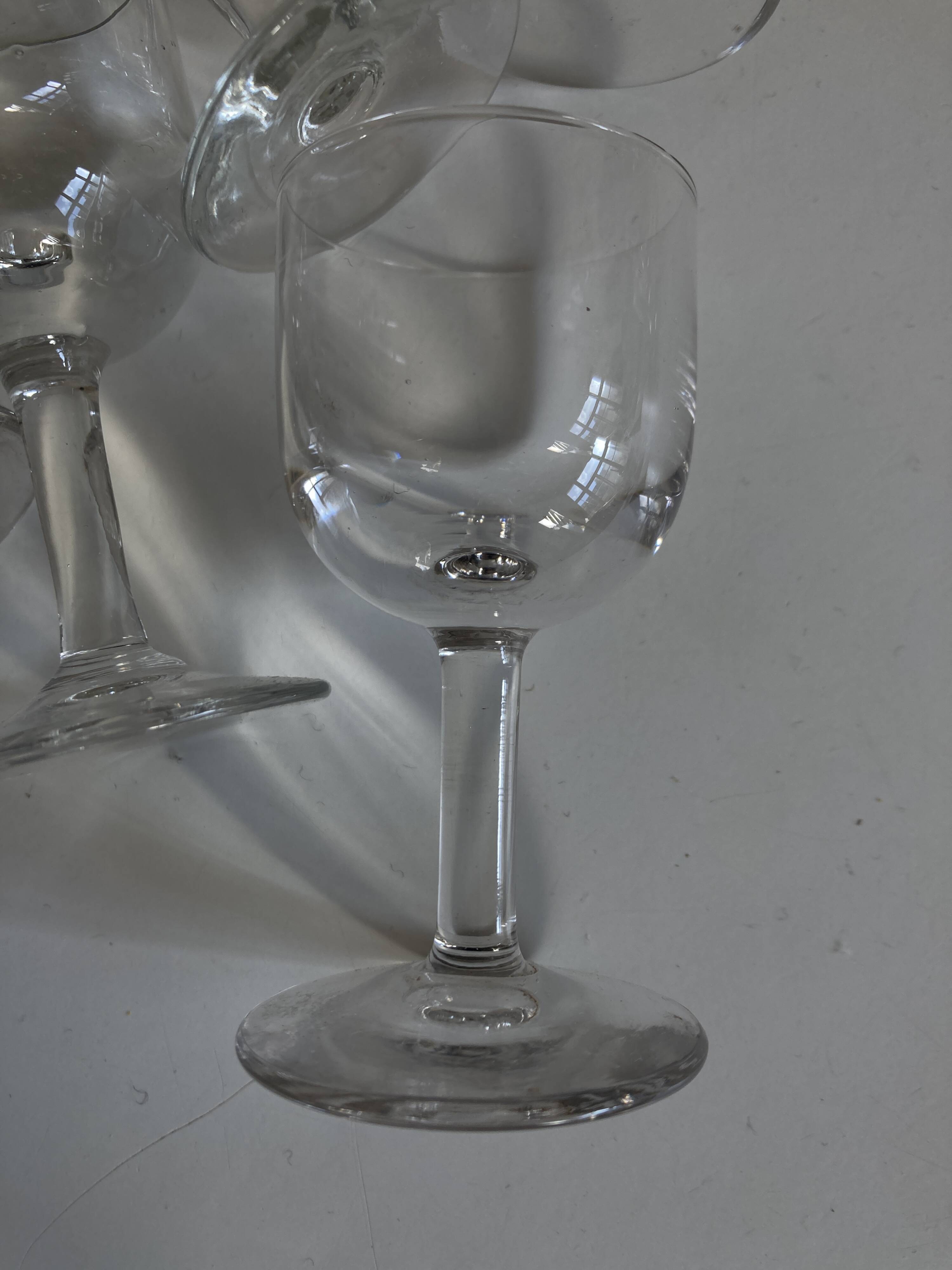 Set of 6 tulip-shaped thieves' glasses, 1950s, XXS, bistro counter