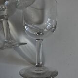 Set of 6 tulip-shaped thieves' glasses, 1950s, XXS, bistro counter