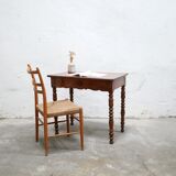 Vintage wooden desk side table