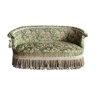 Canapé d’époque Napoléon III en velours à décor floral XIXe