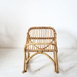 Rattan foot rest