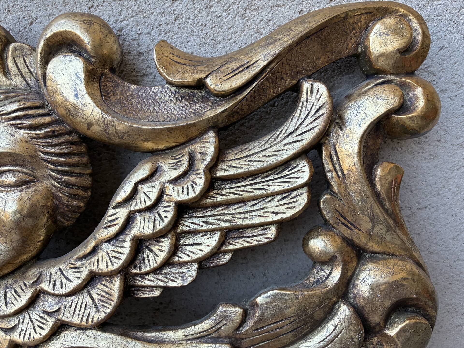 Italian bas-relief cherub
