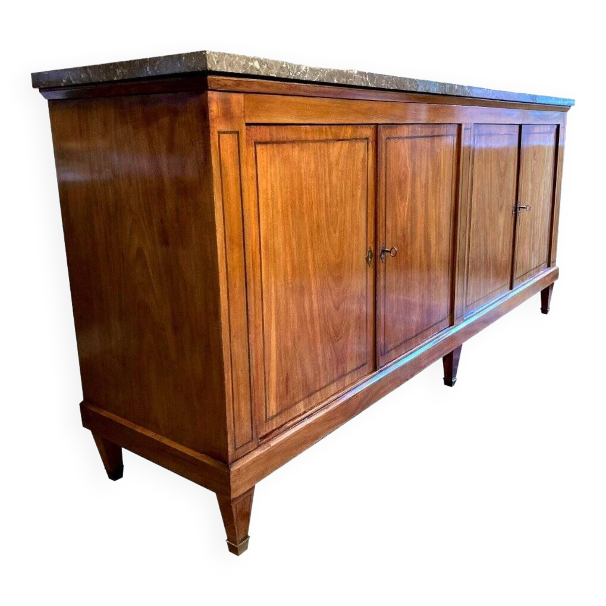 Directoire style enfilade in mahogany nineteenth century
