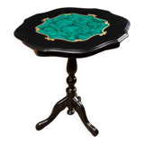 Malachite pedestal table
