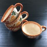 Set of 4 floral cider bowls