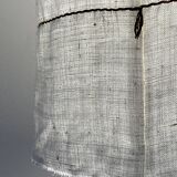 Old linen fabric lampshade suspension
