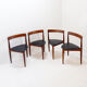 Set of 4 "Roundette" teak chairs by Hans Olsen for Frem Røjle, 1950s