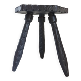 Wabi-sabi wooden stool