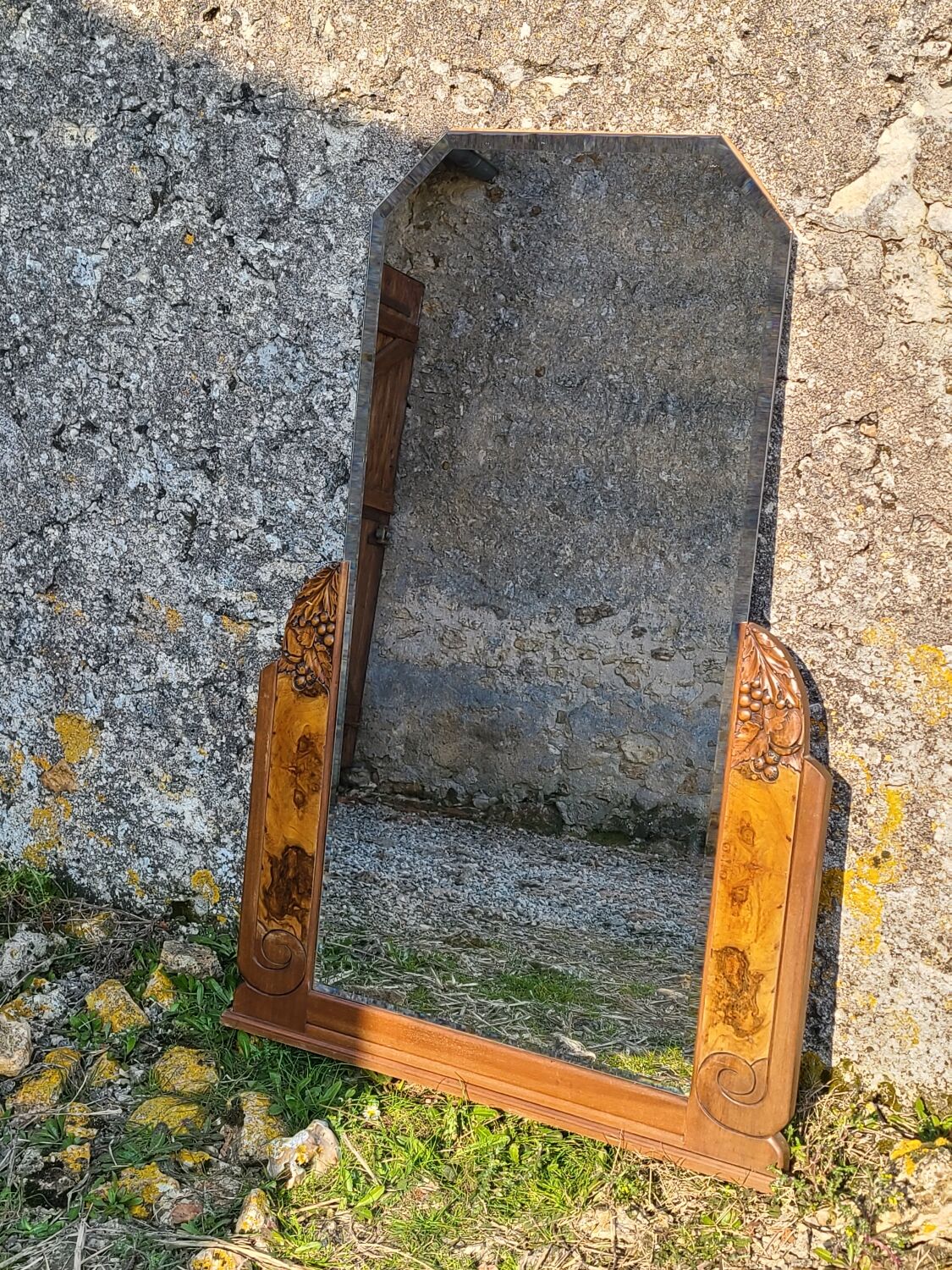 Vintage art deco trumeau mirror circa 1920
